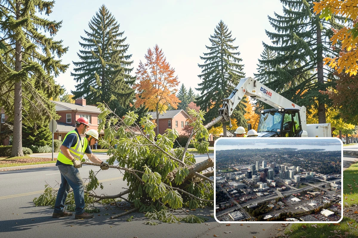 Tree Mulching in Bellevue, King County, WA - Conserves soil moisture and suppresses weeds