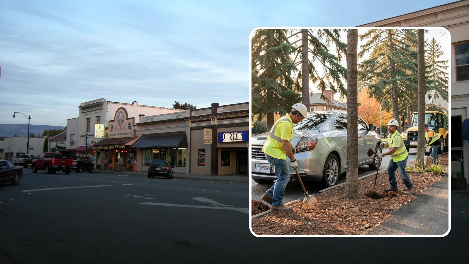 Tree Mulching in Burlington, Skagit County, WA - Installation and refresh of mulch rings around public trees to conserve moisture, suppress weeds, and protect trunks from...