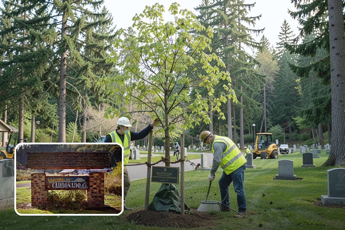 Tree Mulching in Carbonado, Pierce County, WA - Conserves soil moisture and suppresses weeds