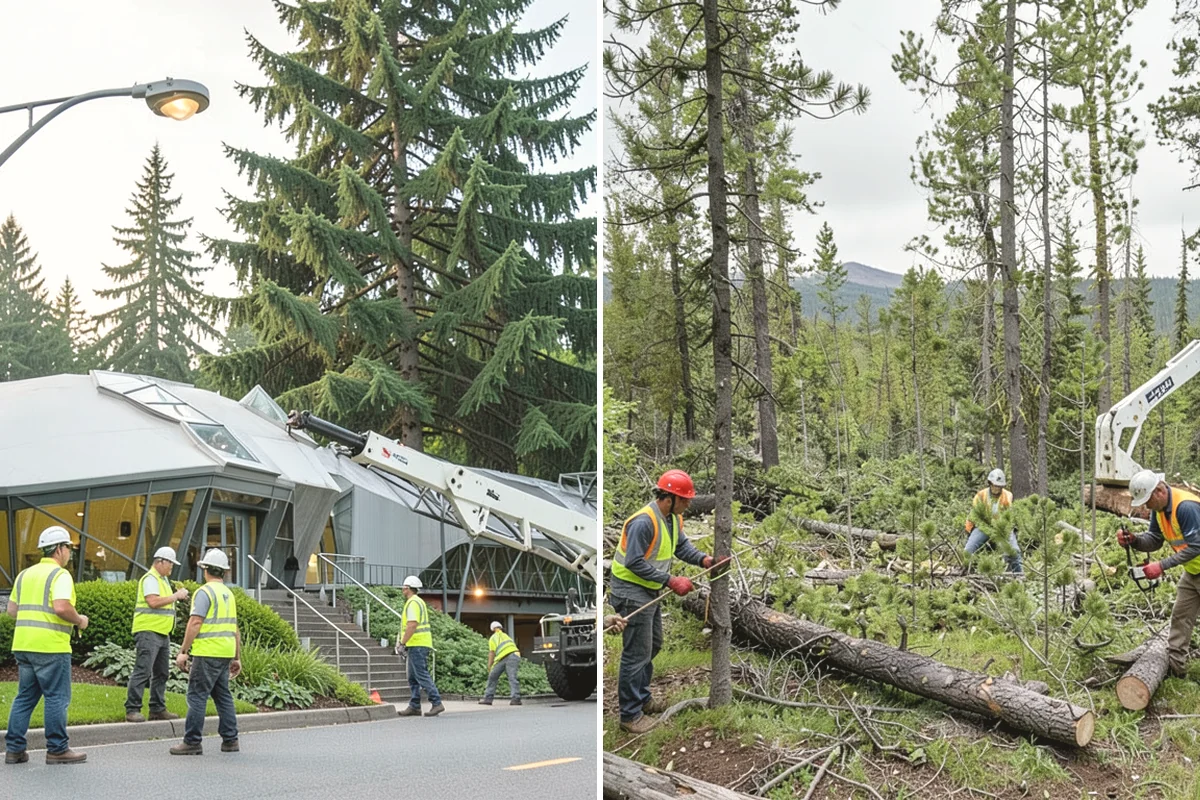 Tree Mulching in Carbonado, Pierce County, WA - Site review and mulch-volume estimate per tree