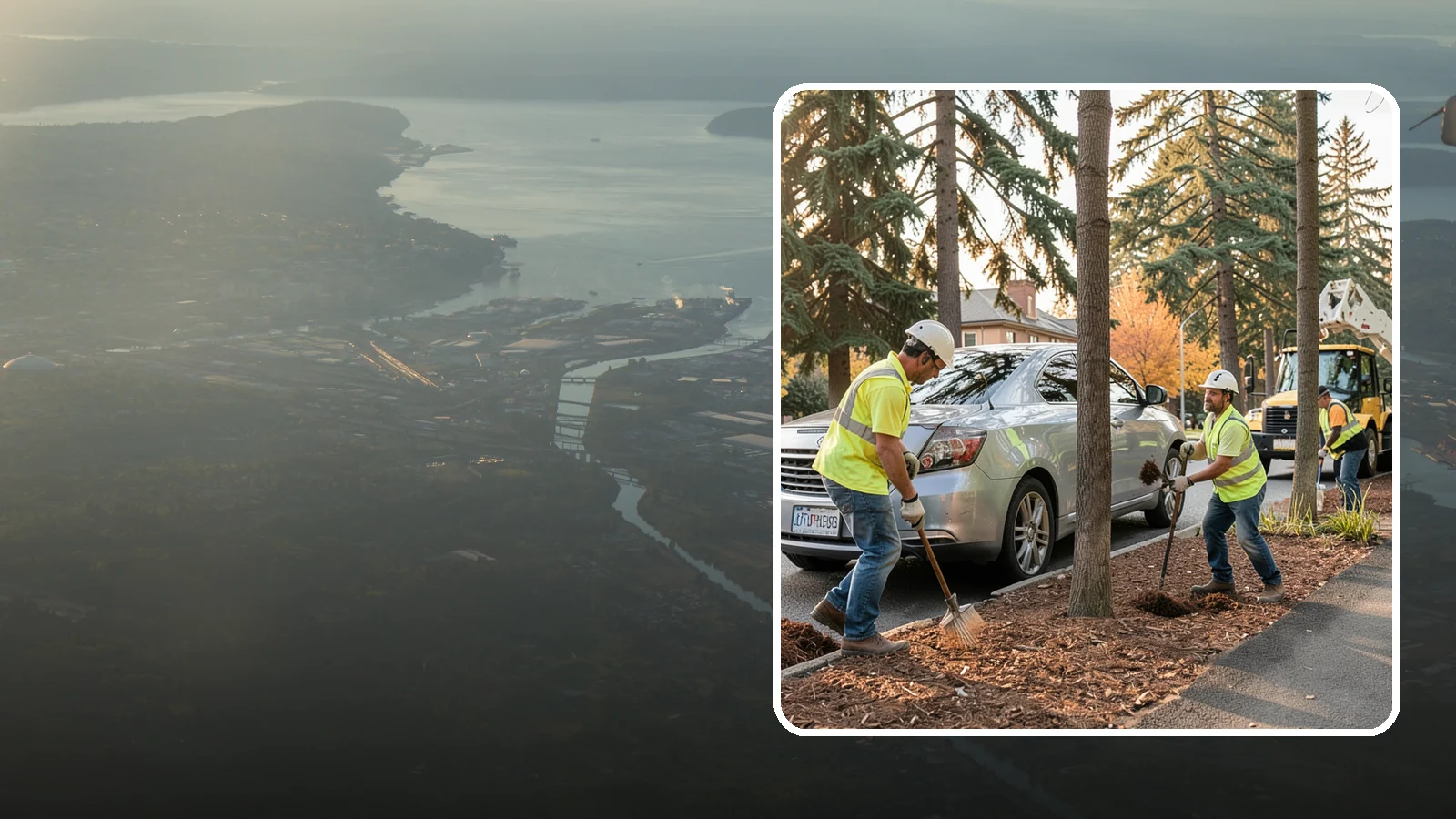 Tree Mulching in Fife, Pierce County, WA - Installation and refresh of mulch rings around public trees to conserve moisture, suppress weeds, and protect trunks from...