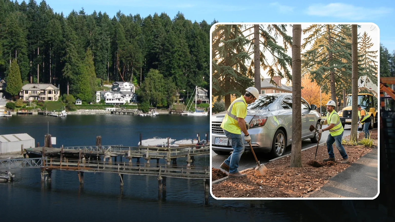 Tree Mulching in Gig Harbor, Pierce County, WA - Installation and refresh of mulch rings around public trees to conserve moisture, suppress weeds, and protect trunks from...