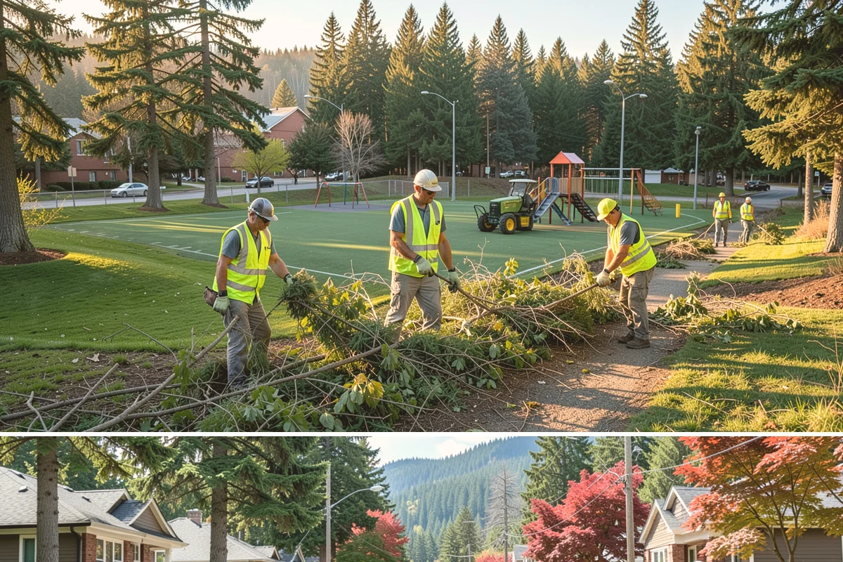 Tree Mulching in Hunts Point, King County, WA - Mulching is most beneficial applied in spring ahead of the dry season, with a fall refresh to protect roots through the wet, cold...