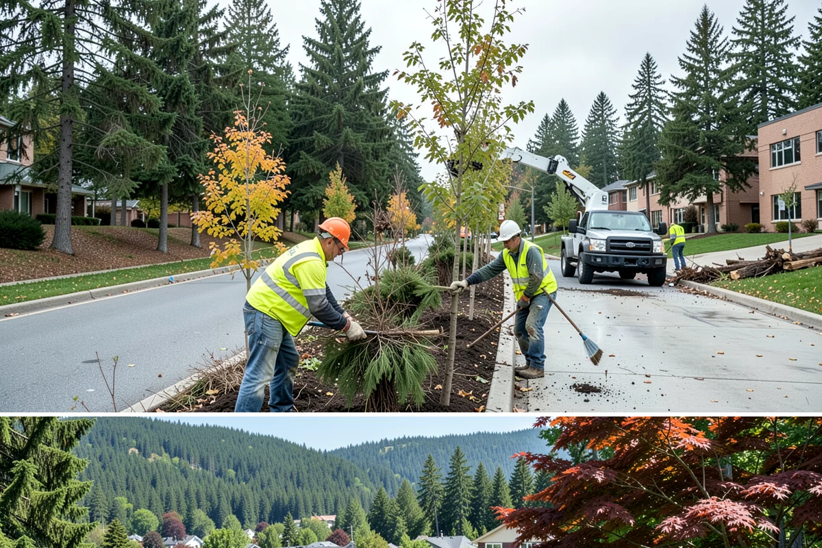 Tree Mulching in Index, Snohomish County, WA - Mulching is most beneficial applied in spring ahead of the dry season, with a fall refresh to protect roots through the wet, cold...