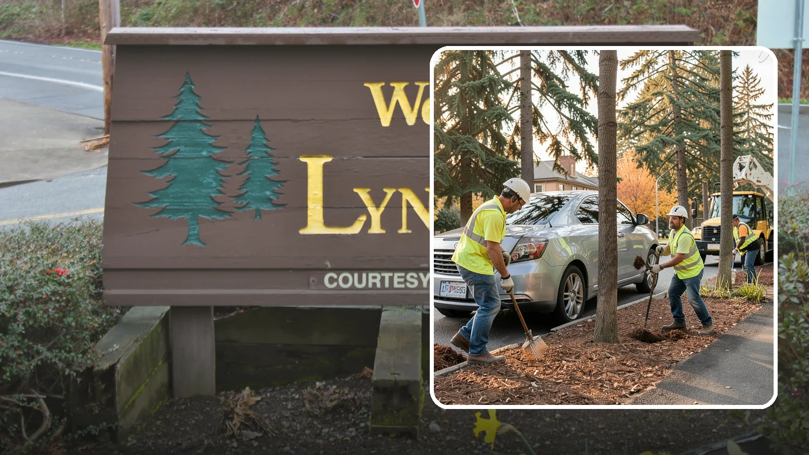 Tree Mulching in Lynnwood, Snohomish County, WA - Installation and refresh of mulch rings around public trees to conserve moisture, suppress weeds, and protect trunks from...