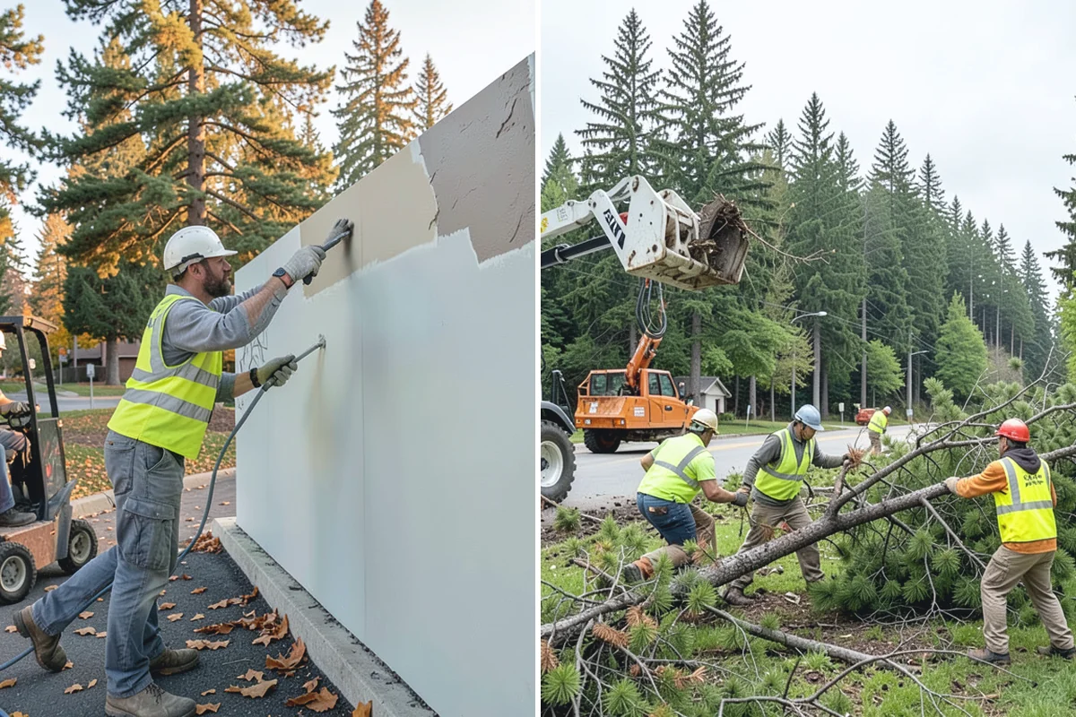 Tree Mulching in Marysville, Snohomish County, WA - Site review and mulch-volume estimate per tree
