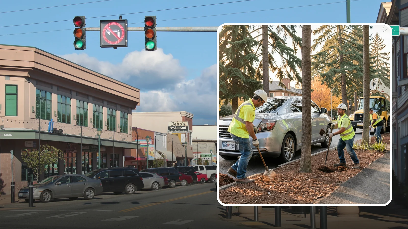Tree Mulching in Monroe, Snohomish County, WA - Installation and refresh of mulch rings around public trees to conserve moisture, suppress weeds, and protect trunks from...