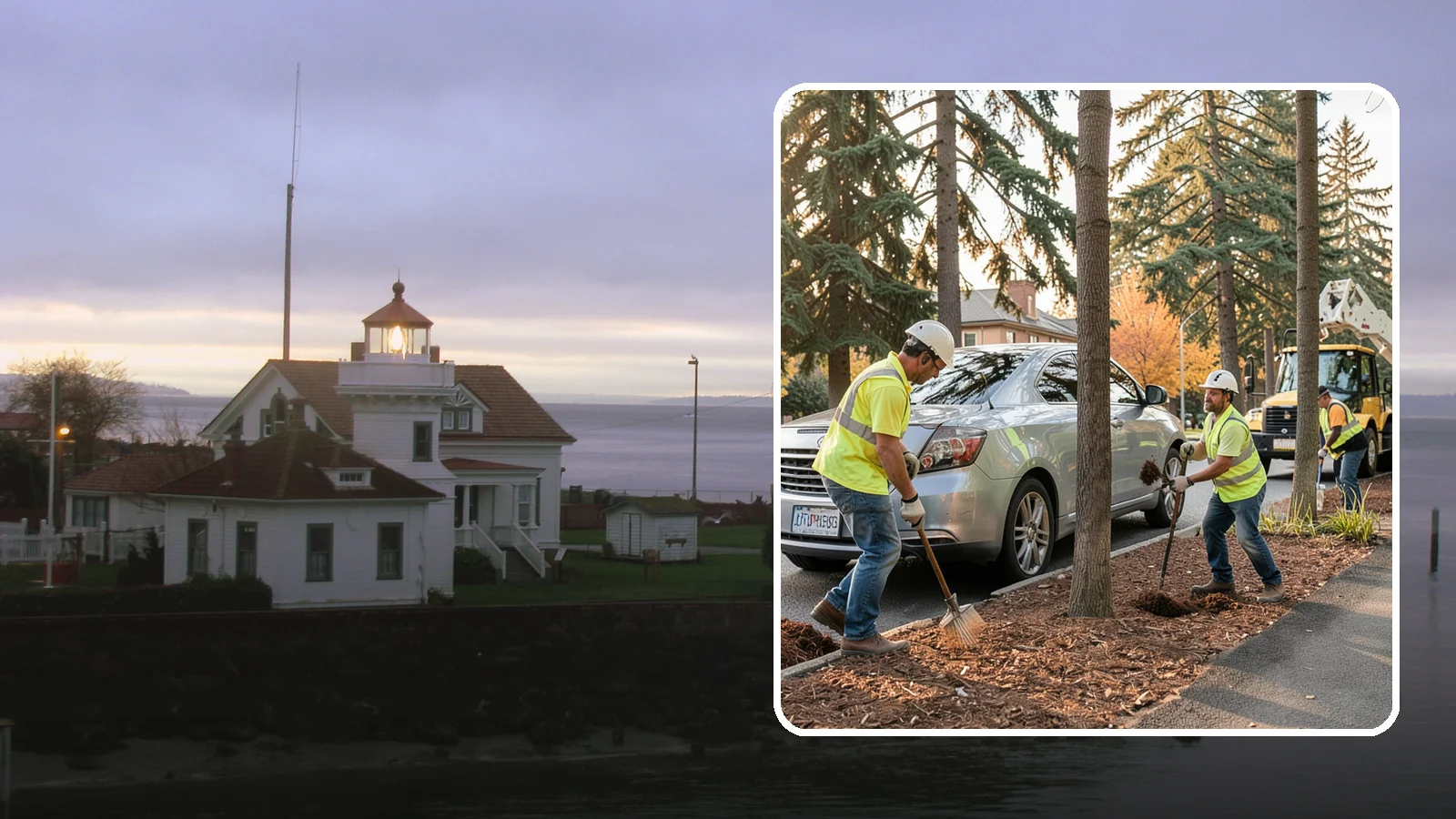 Tree Mulching in Mukilteo, Snohomish County, WA - Installation and refresh of mulch rings around public trees to conserve moisture, suppress weeds, and protect trunks from...