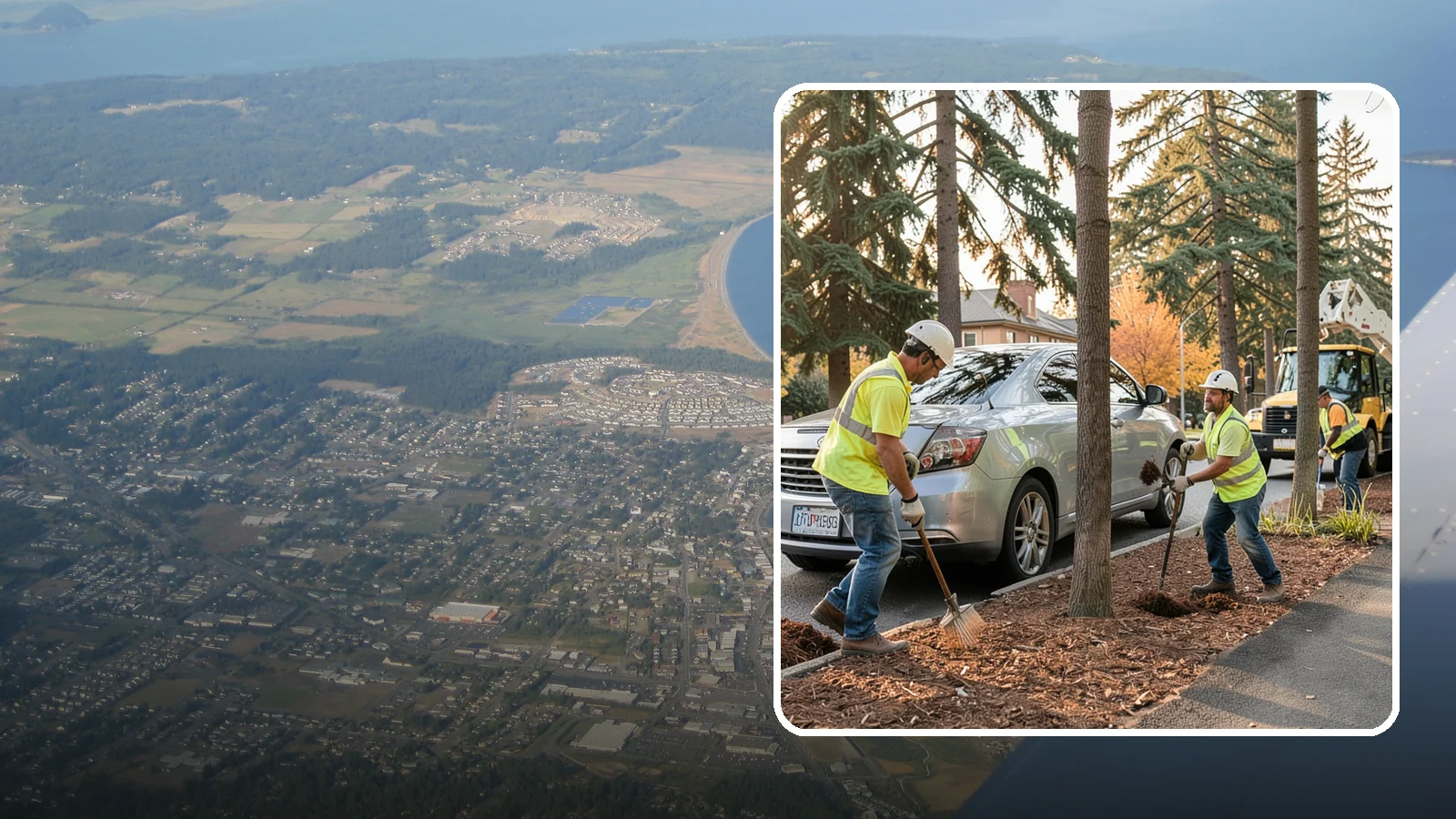 Tree Mulching in Oak Harbor, Island County, WA - Installation and refresh of mulch rings around public trees to conserve moisture, suppress weeds, and protect trunks from...