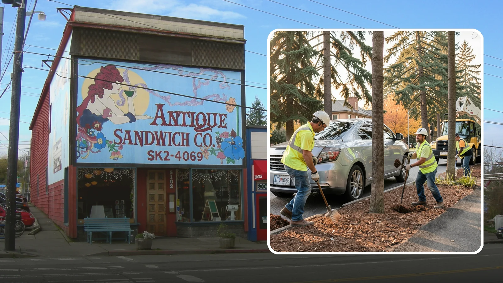 Tree Mulching in Ruston, Pierce County, WA - Installation and refresh of mulch rings around public trees to conserve moisture, suppress weeds, and protect trunks from...