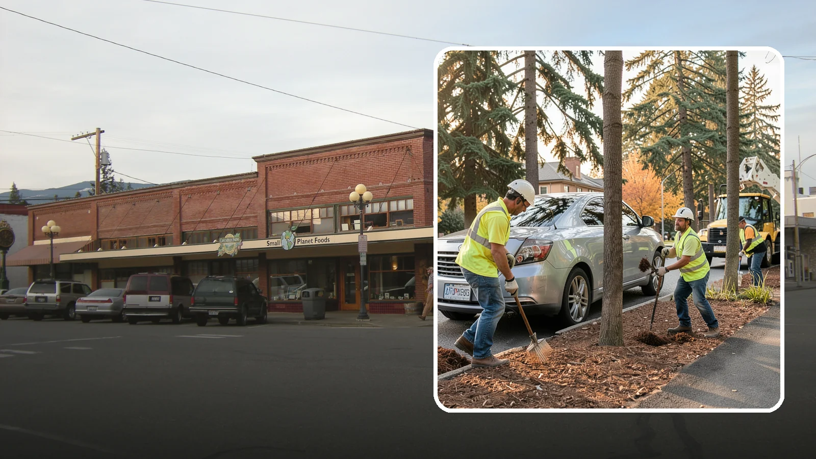 Tree Mulching in Sedro-Woolley, Skagit County, WA - Installation and refresh of mulch rings around public trees to conserve moisture, suppress weeds, and protect trunks from...