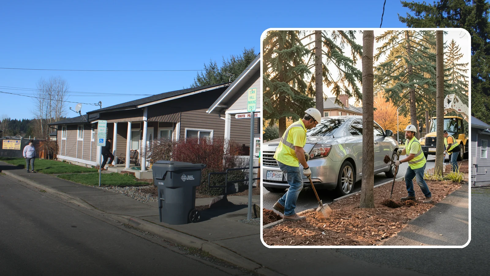 Tree Mulching in South Prairie, Pierce County, WA - Installation and refresh of mulch rings around public trees to conserve moisture, suppress weeds, and protect trunks from...
