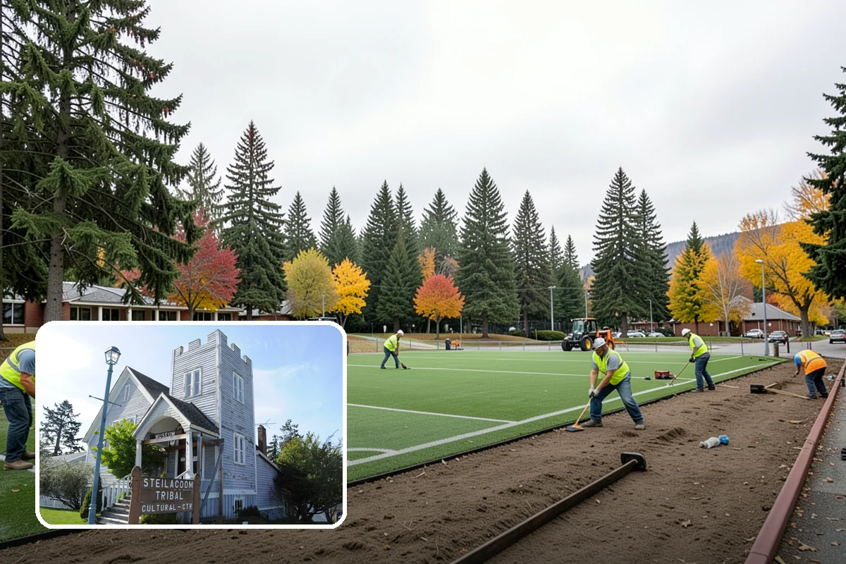 Tree Mulching in Steilacoom, Pierce County, WA - Conserves soil moisture and suppresses weeds