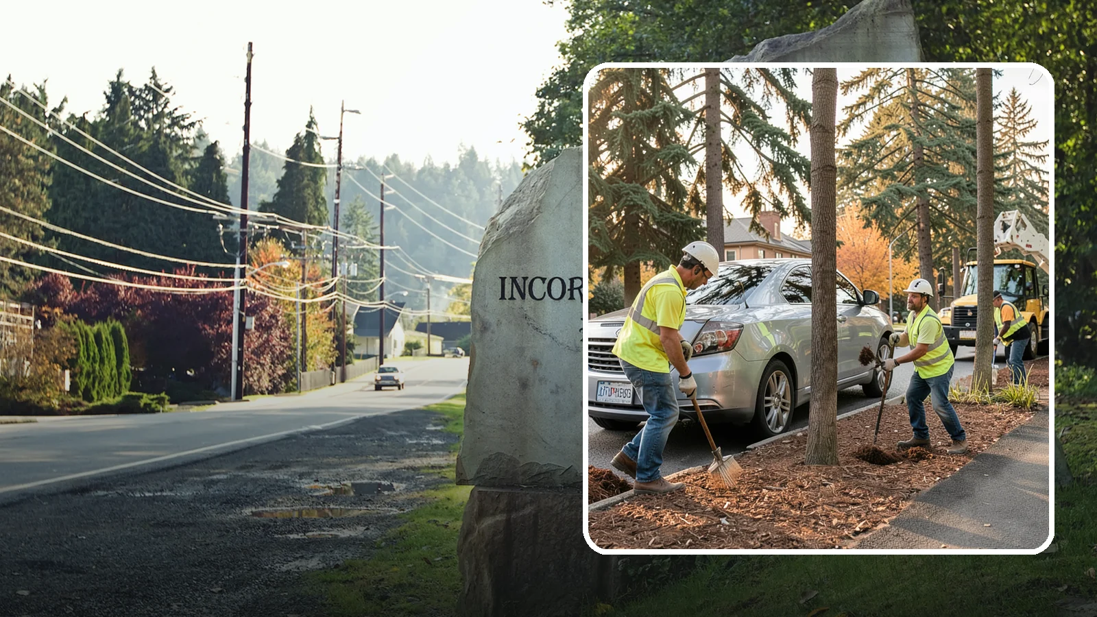 Tree Mulching in Wilkeson, Pierce County, WA - Installation and refresh of mulch rings around public trees to conserve moisture, suppress weeds, and protect trunks from...