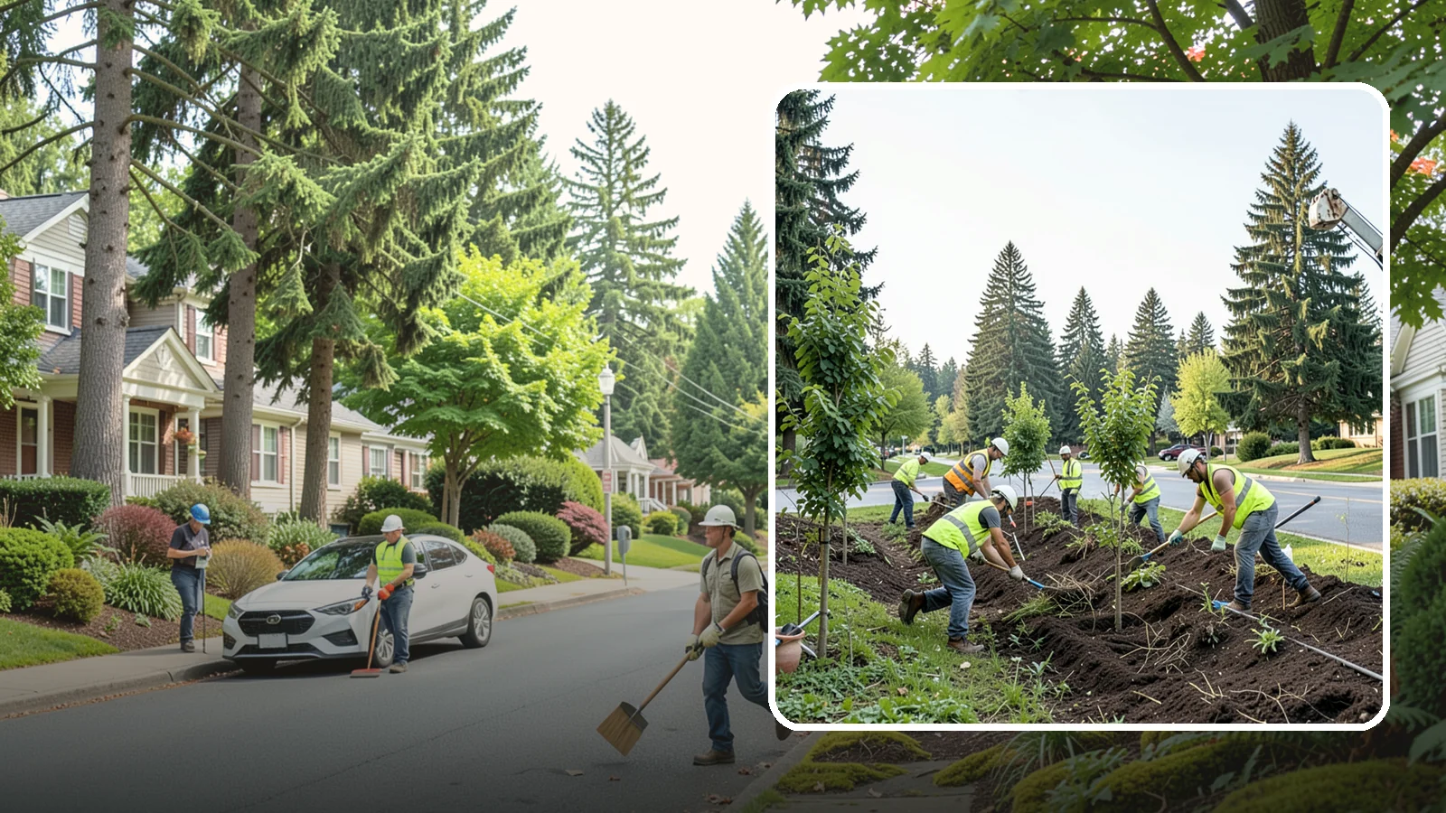Tree Planting in Beaux Arts Village, King County, WA - Species-appropriate planting of public trees with proper stock, installation, and establishment care to grow lasting canopy.