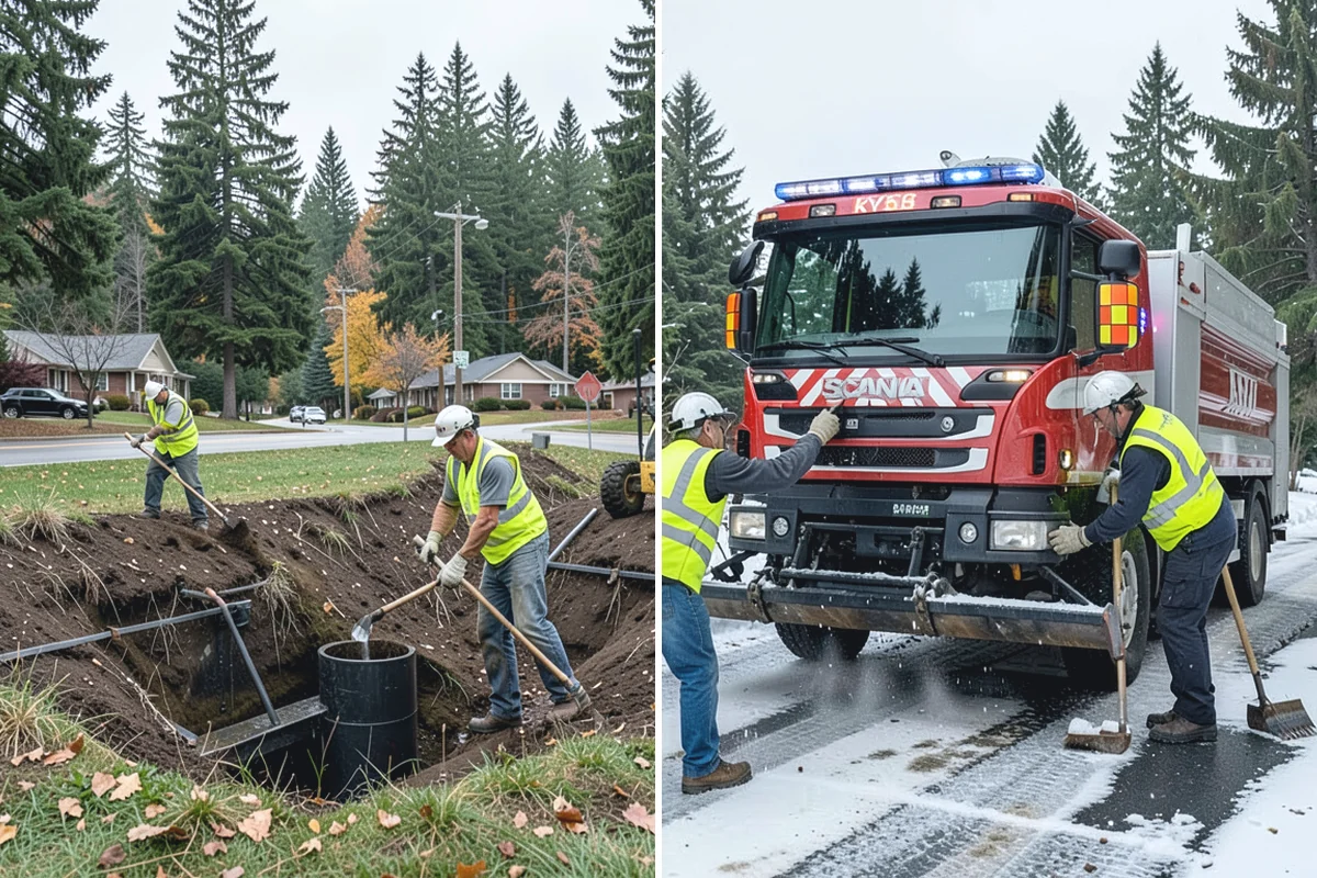 Tree Planting in Beaux Arts Village, King County, WA - Site and species plan checked against utilities and clearances