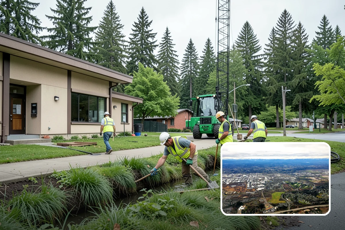 Tree Planting in Kent, King County, WA - Builds long-term canopy with correct species siting