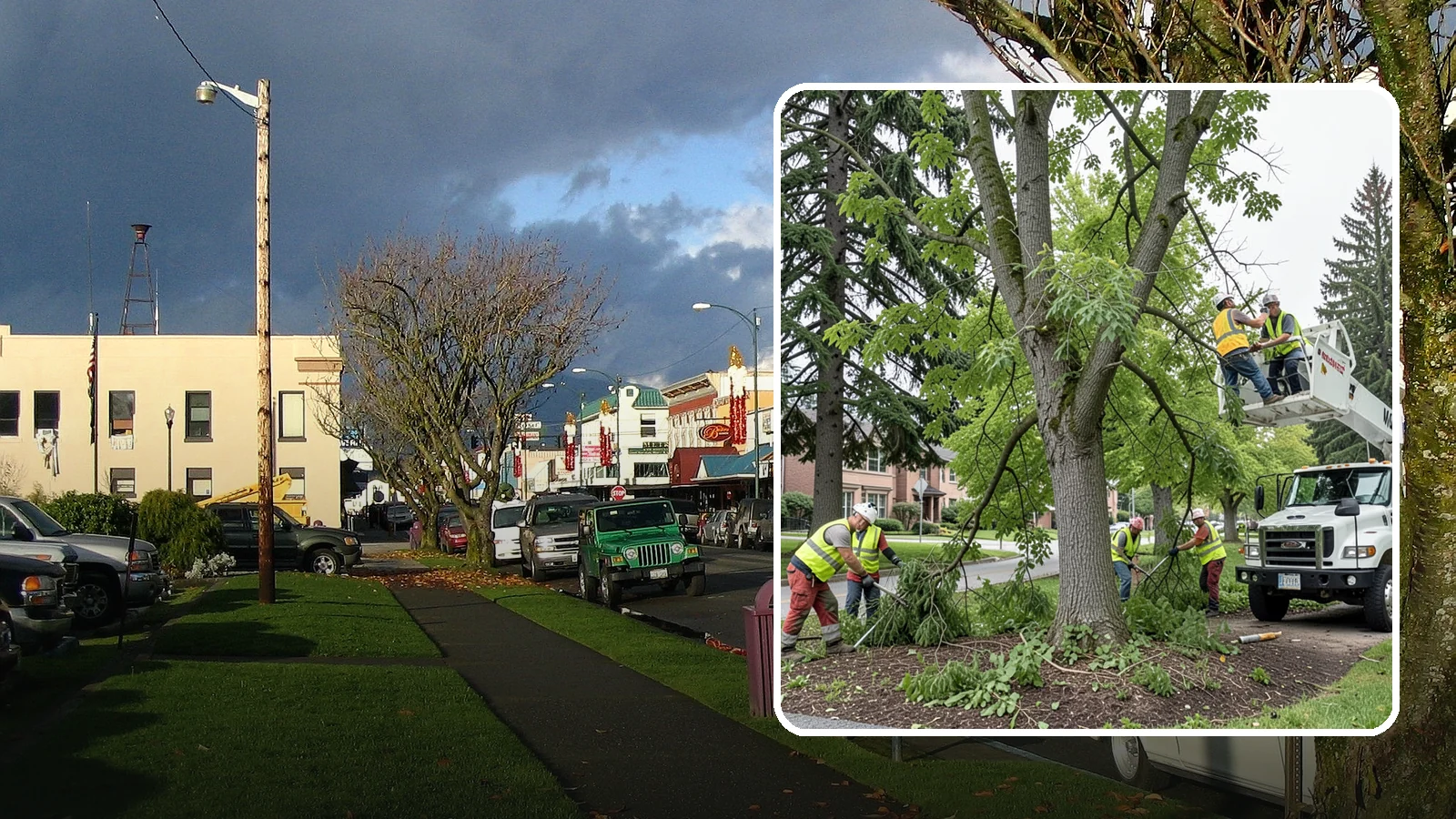 Tree Pruning in Arlington, Snohomish County, WA - Structural and clearance pruning of landscape trees to support health, safety, and public sightlines.