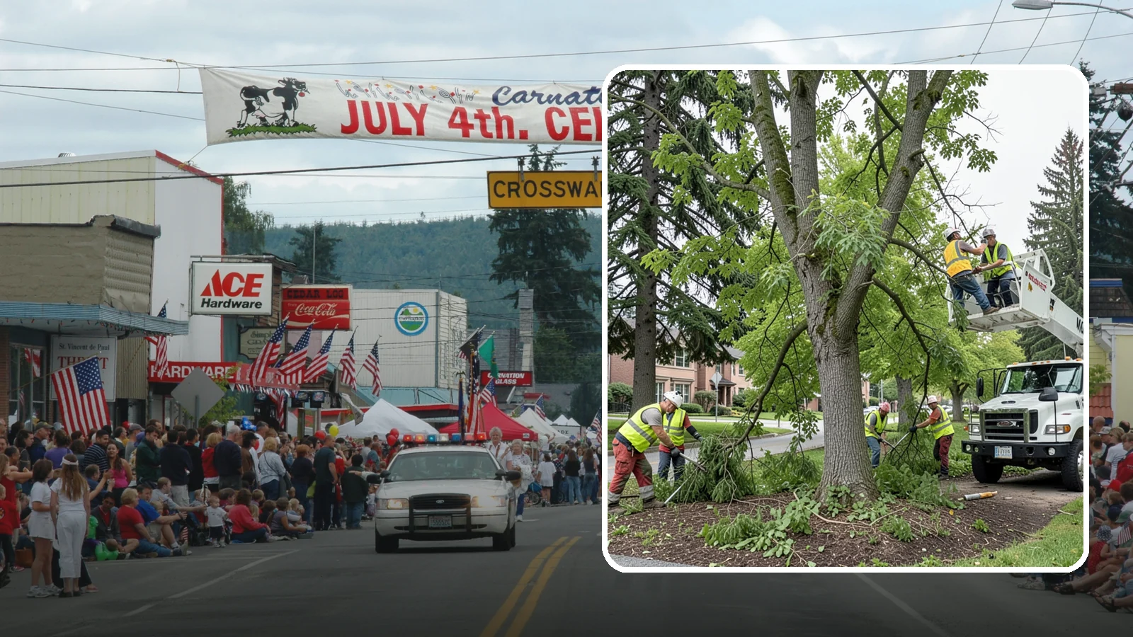 Tree Pruning in Carnation, King County, WA - Structural and clearance pruning of landscape trees to support health, safety, and public sightlines.