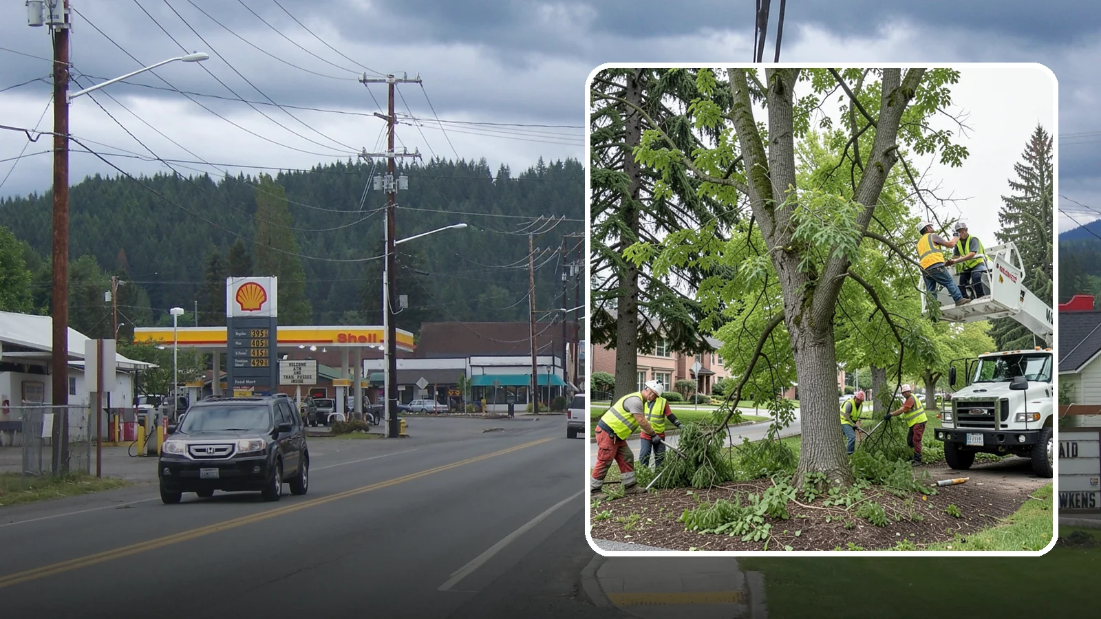 Tree Pruning in Granite Falls, Snohomish County, WA - Structural and clearance pruning of landscape trees to support health, safety, and public sightlines.