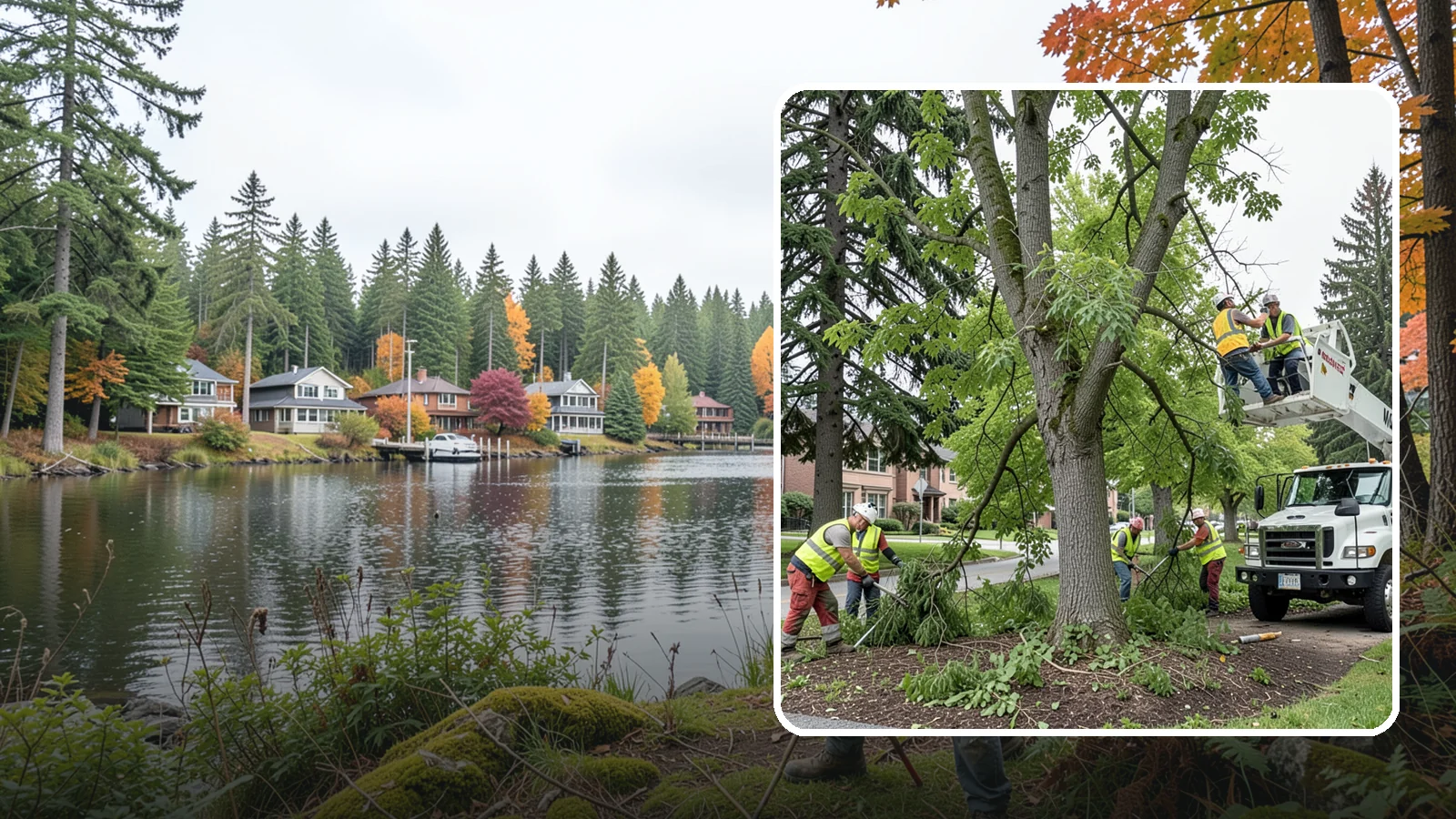 Tree Pruning in La Conner, Skagit County, WA - Structural and clearance pruning of landscape trees to support health, safety, and public sightlines.