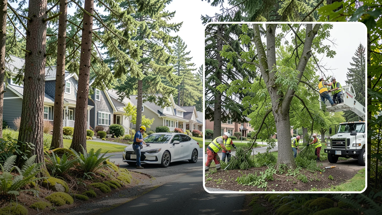 Tree Pruning in Normandy Park, King County, WA - Structural and clearance pruning of landscape trees to support health, safety, and public sightlines.