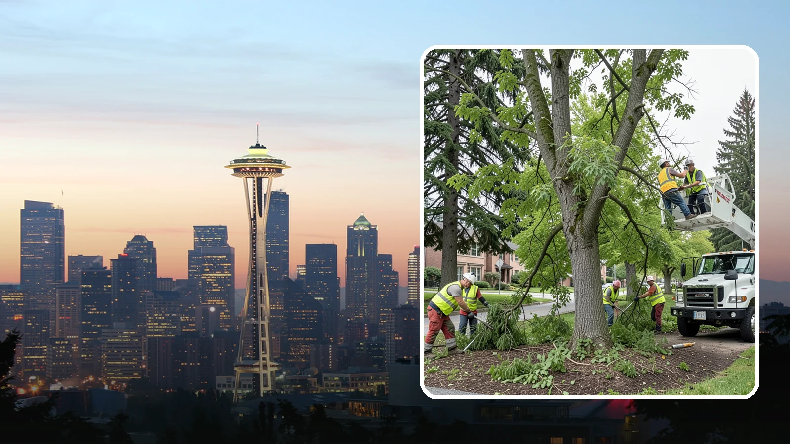 Tree Pruning in Seattle, King County, WA - Structural and clearance pruning of landscape trees to support health, safety, and public sightlines.