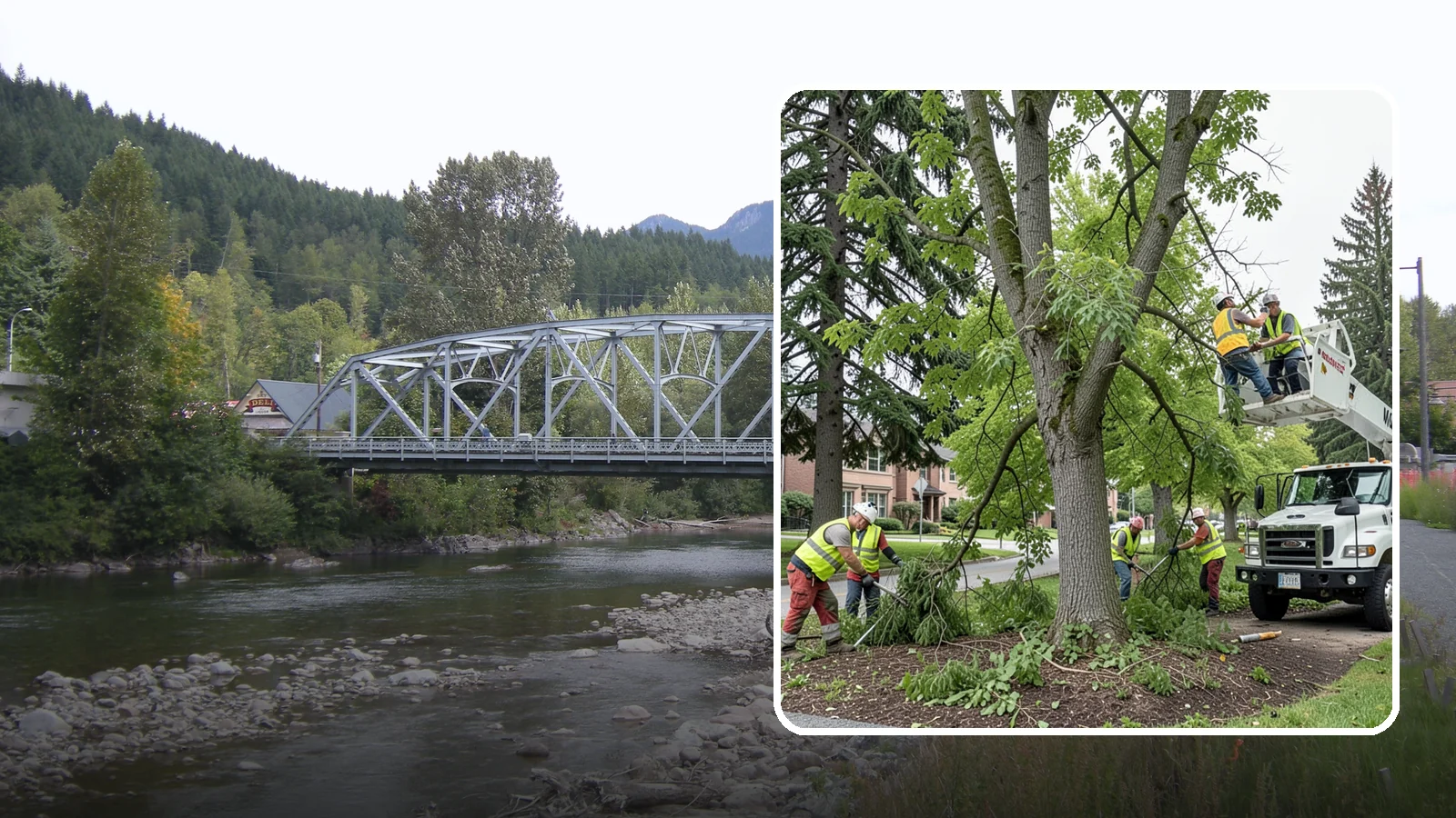 Tree Pruning in Skykomish, King County, WA - Structural and clearance pruning of landscape trees to support health, safety, and public sightlines.