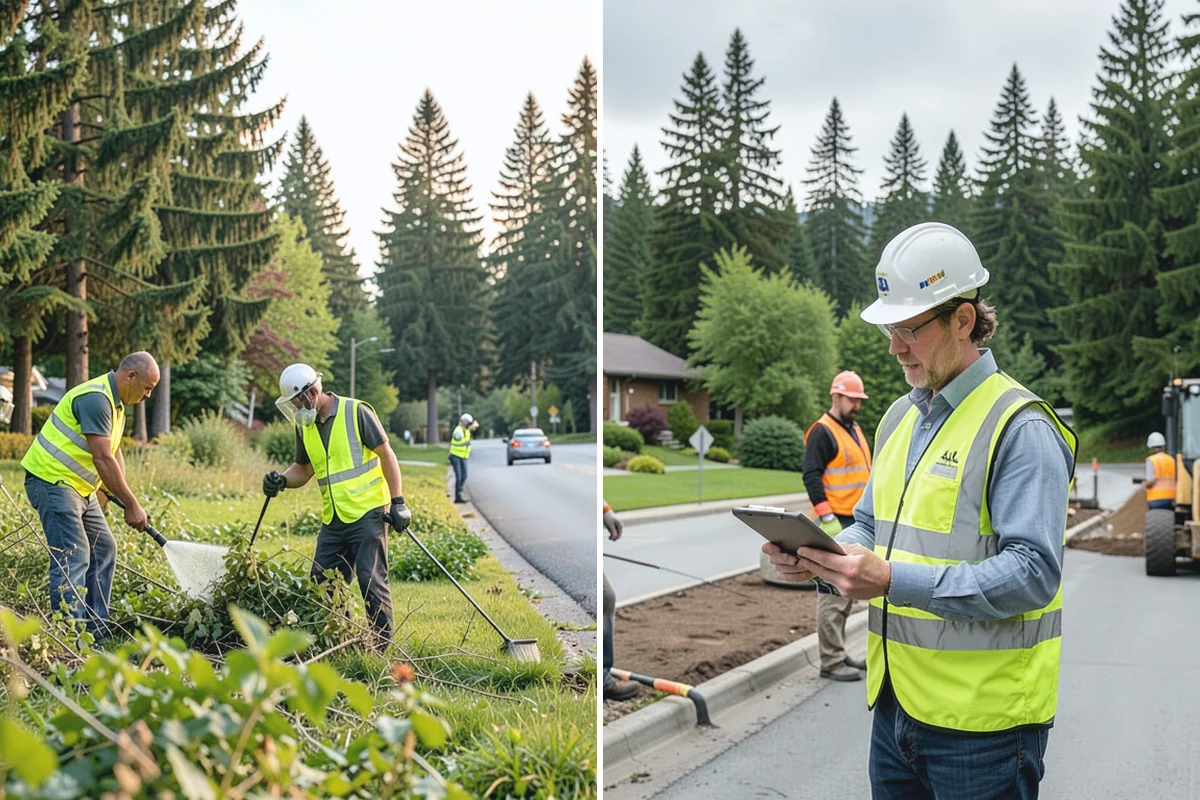 Tree Risk Assessments in Roy, Pierce County, WA - Target and site-history review for the subject trees