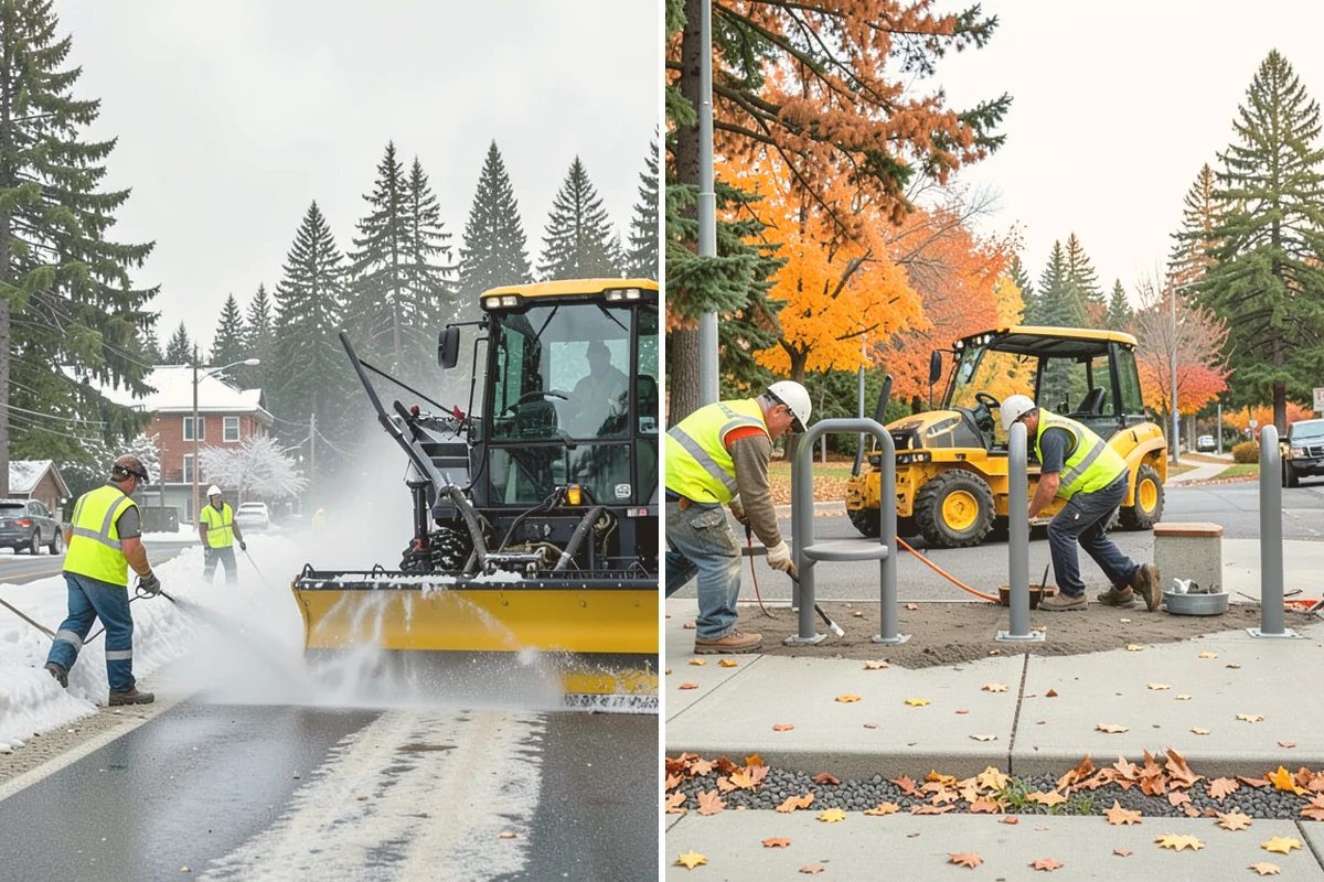 Tree Watering in Bothell, King County, WA - Route and frequency plan for the young-tree population