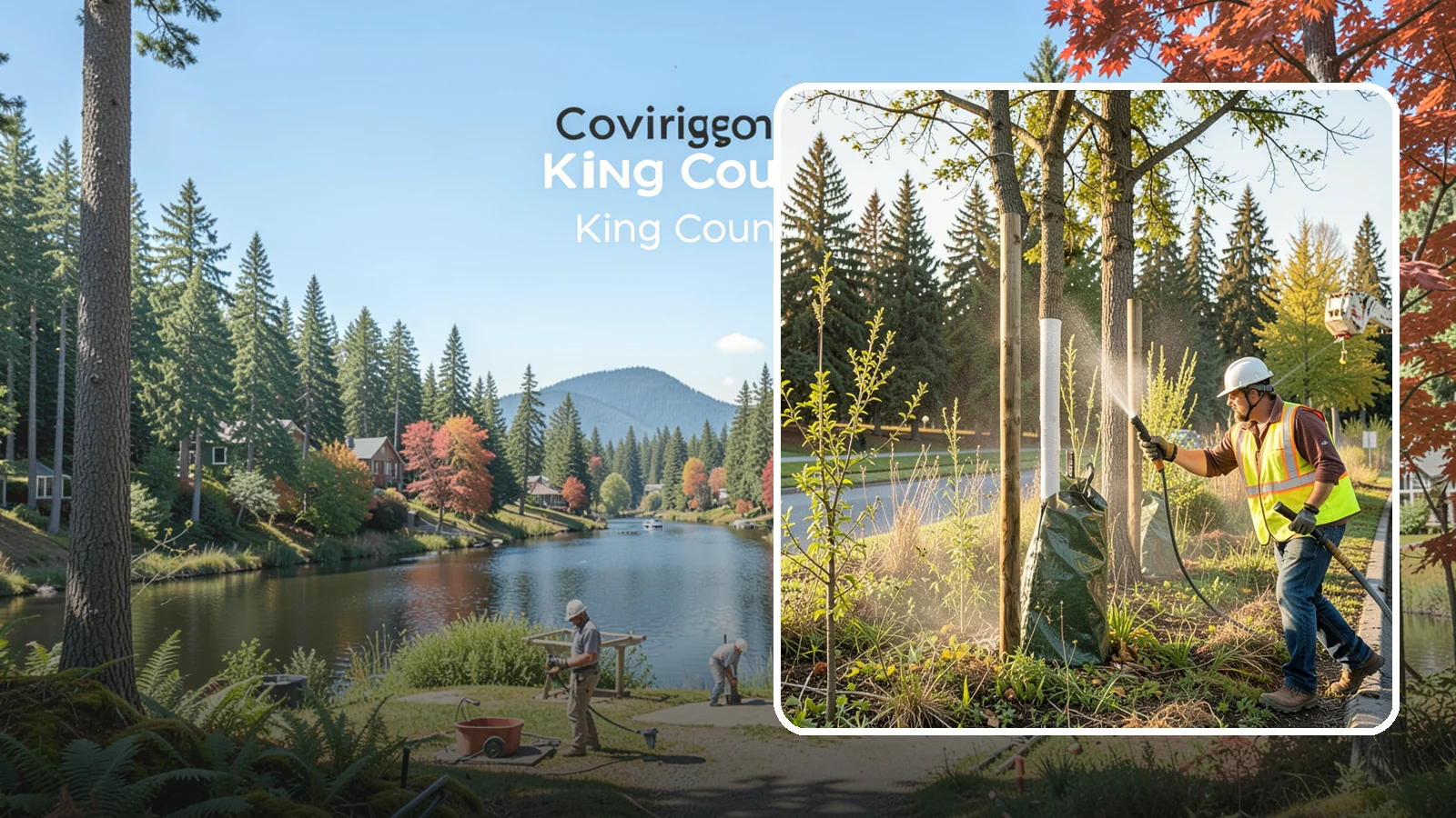 Tree Watering in Covington, King County, WA - Scheduled establishment watering of young public trees through their critical first seasons to protect your planting investment.
