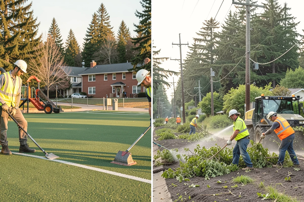 Tree Watering in Covington, King County, WA - Route and frequency plan for the young-tree population
