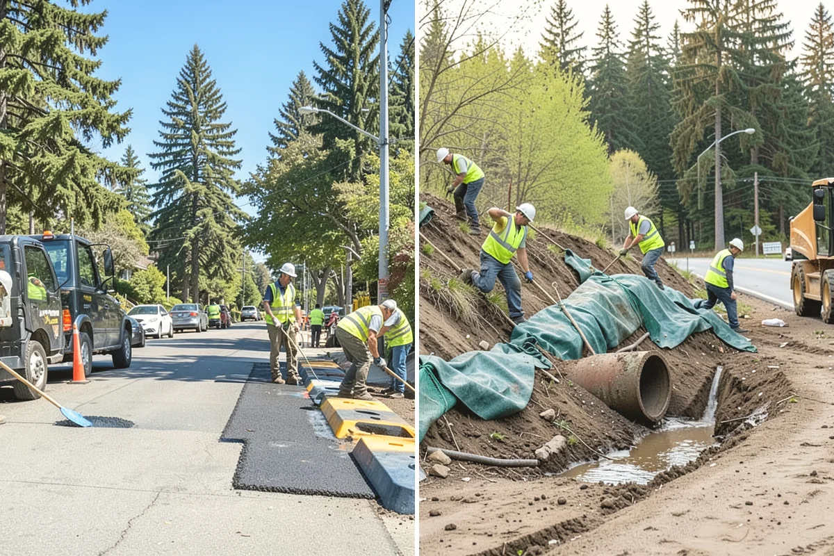 Tree Watering in Edgewood, Pierce County, WA - Route and frequency plan for the young-tree population
