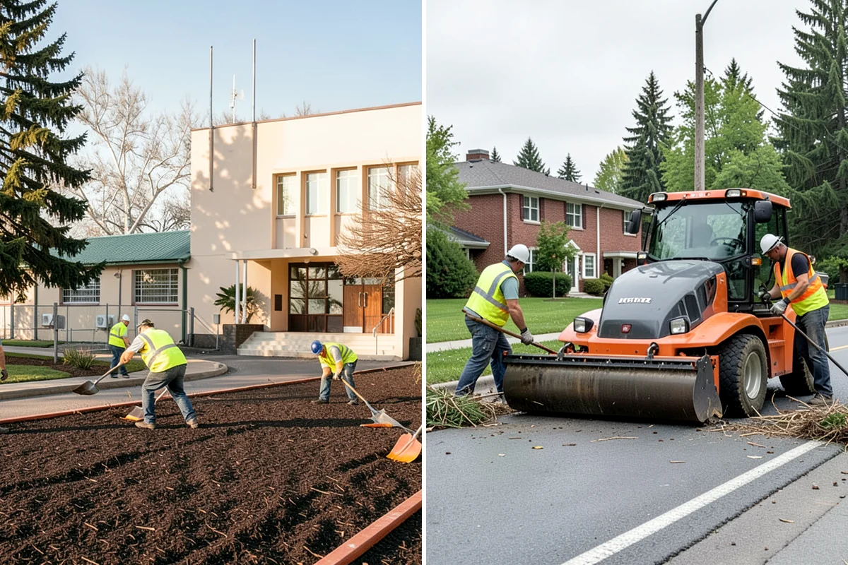 Tree Watering in Fircrest, Pierce County, WA - Route and frequency plan for the young-tree population