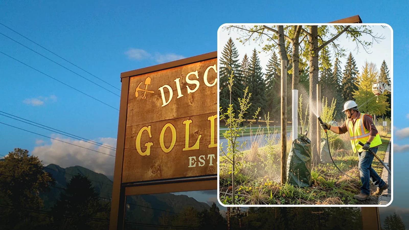 Tree Watering in Gold Bar, Snohomish County, WA - Scheduled establishment watering of young public trees through their critical first seasons to protect your planting investment.