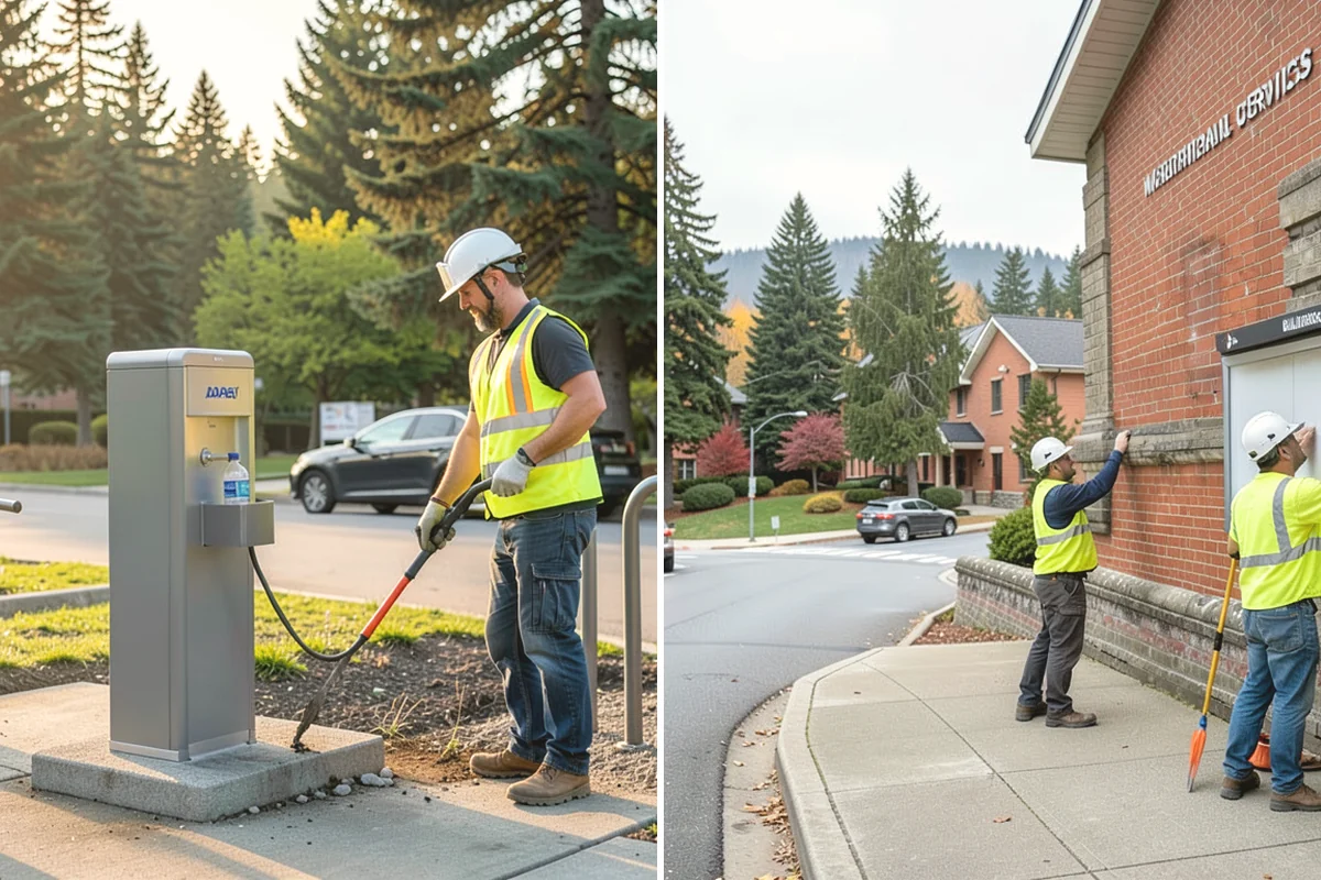 Tree Watering in La Conner, Skagit County, WA - Route and frequency plan for the young-tree population