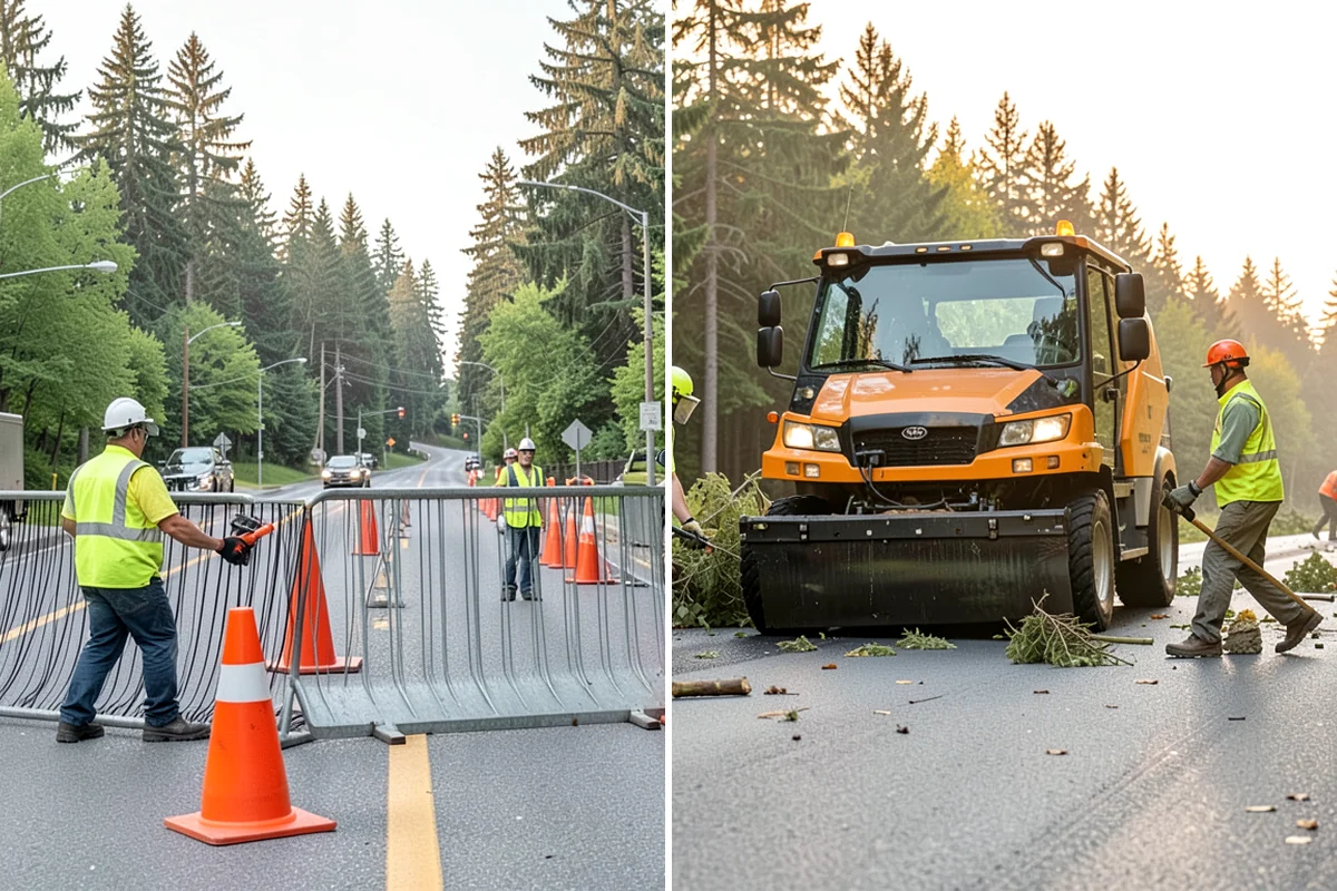 Tree Watering in Lake Forest Park, King County, WA - Route and frequency plan for the young-tree population