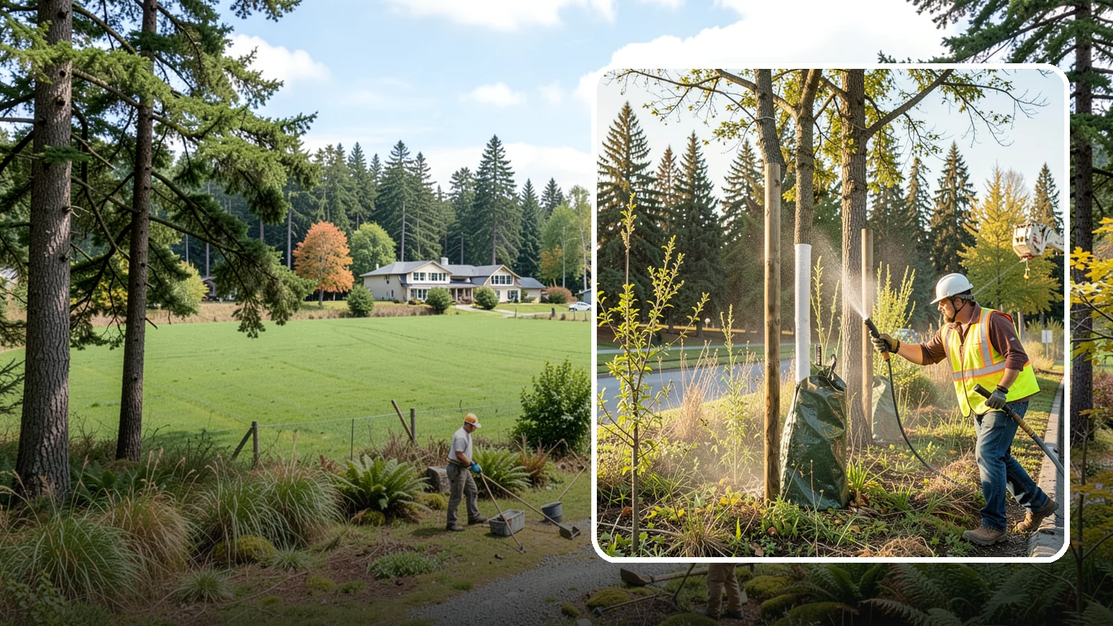 Tree Watering in Lyman, Skagit County, WA - Scheduled establishment watering of young public trees through their critical first seasons to protect your planting investment.
