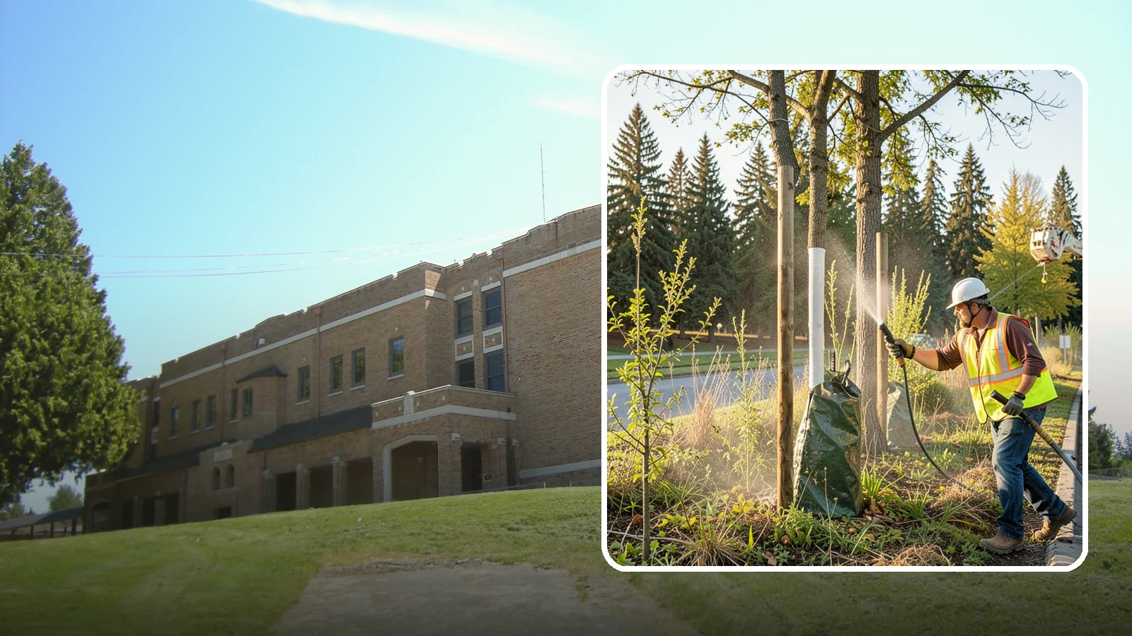 Tree Watering in Maple Valley, King County, WA - Scheduled establishment watering of young public trees through their critical first seasons to protect your planting investment.