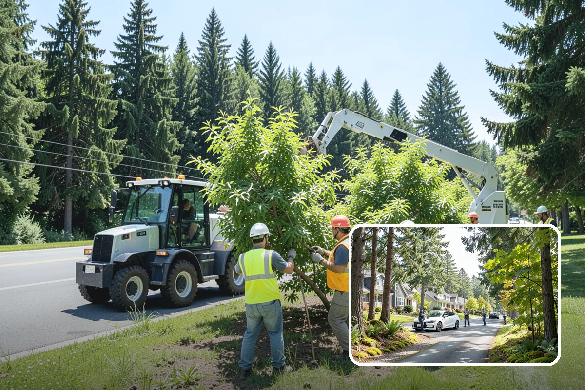 Tree Watering in Normandy Park, King County, WA - Protects planting investment through establishment