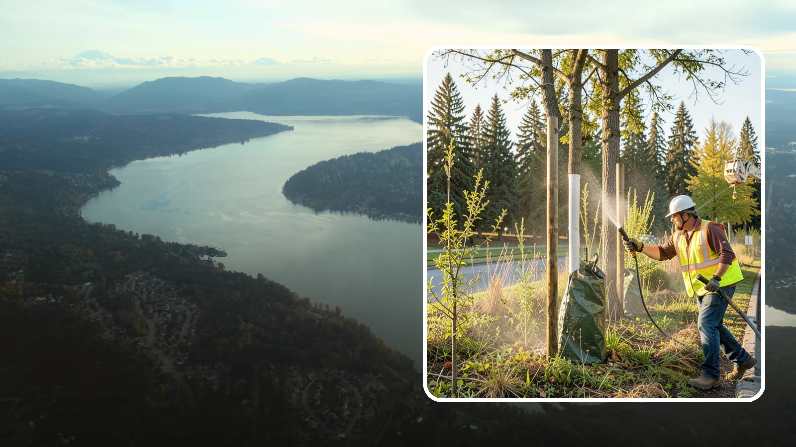 Tree Watering in Sammamish, King County, WA - Scheduled establishment watering of young public trees through their critical first seasons to protect your planting investment.