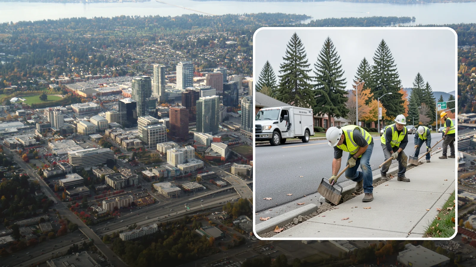 Trip Hazard Removal in Bellevue, King County, WA - Precision trip hazard removal that eliminates displaced sidewalk edges quickly and cost-effectively without full replacement.