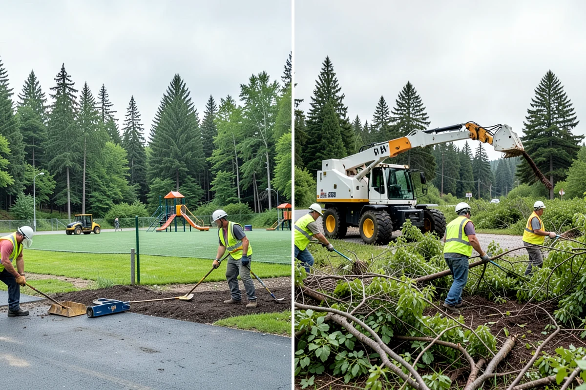 Trip Hazard Removal in Pacific, King County, WA - Survey walkways and measure vertical displacements against ADA limits