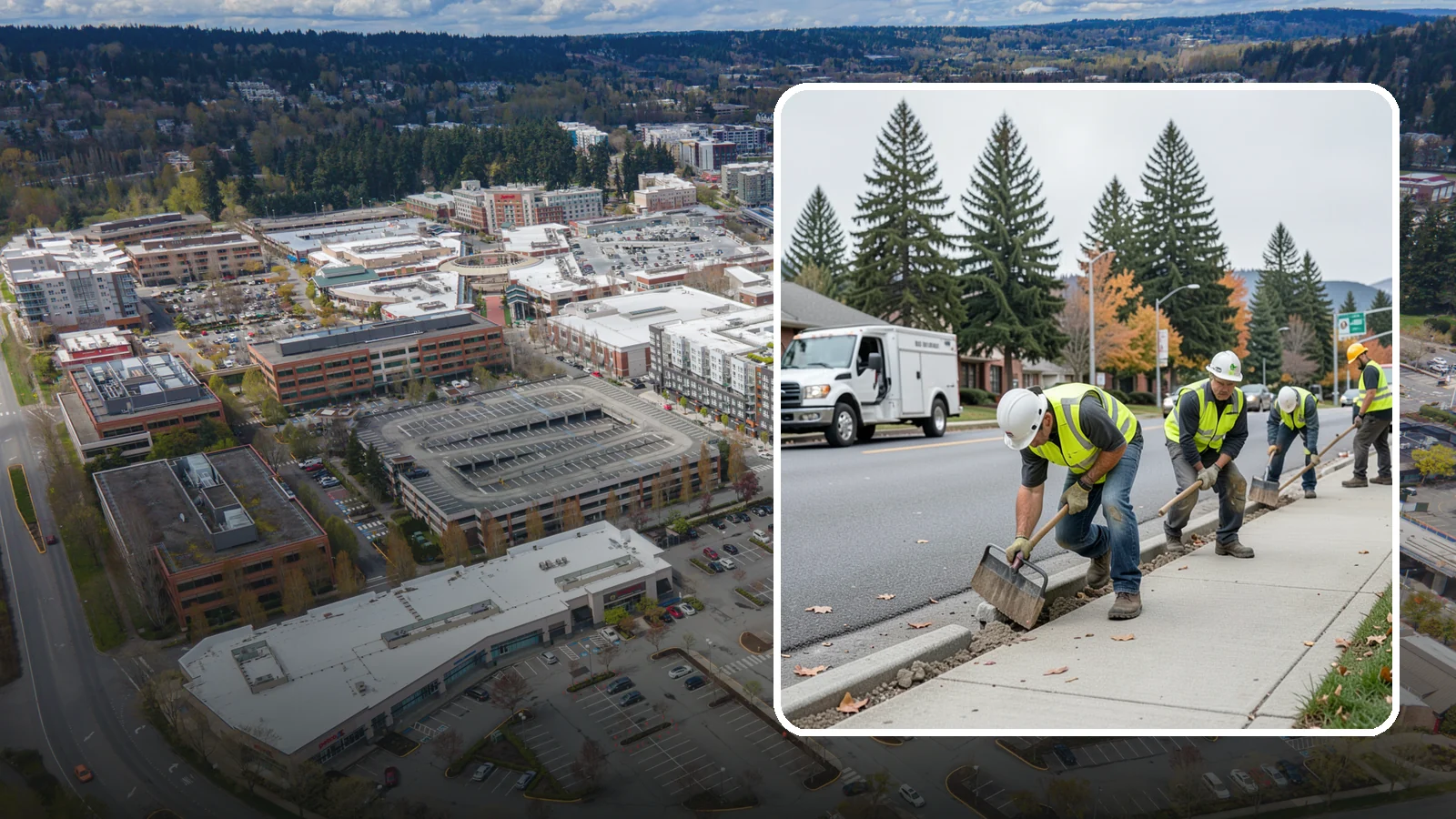 Trip Hazard Removal in Redmond, King County, WA - Precision trip hazard removal that eliminates displaced sidewalk edges quickly and cost-effectively without full replacement.