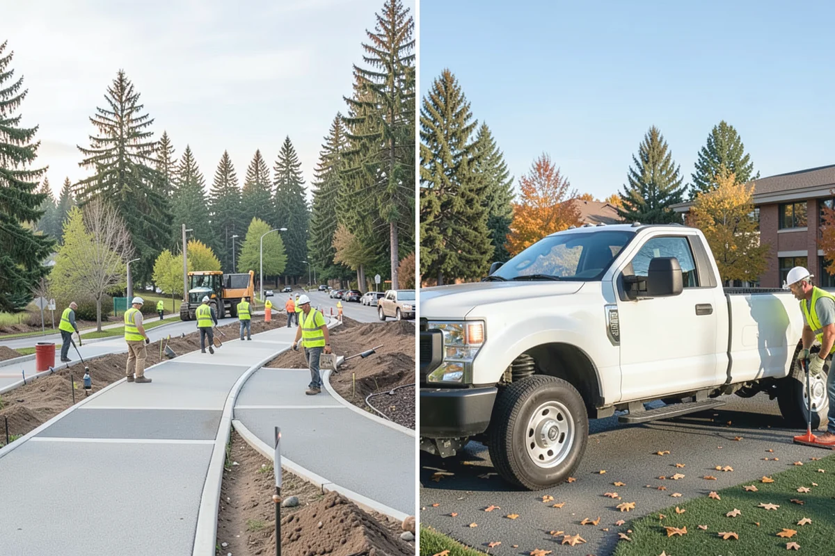 Trip Hazard Removal in Roy, Pierce County, WA - Survey walkways and measure vertical displacements against ADA limits