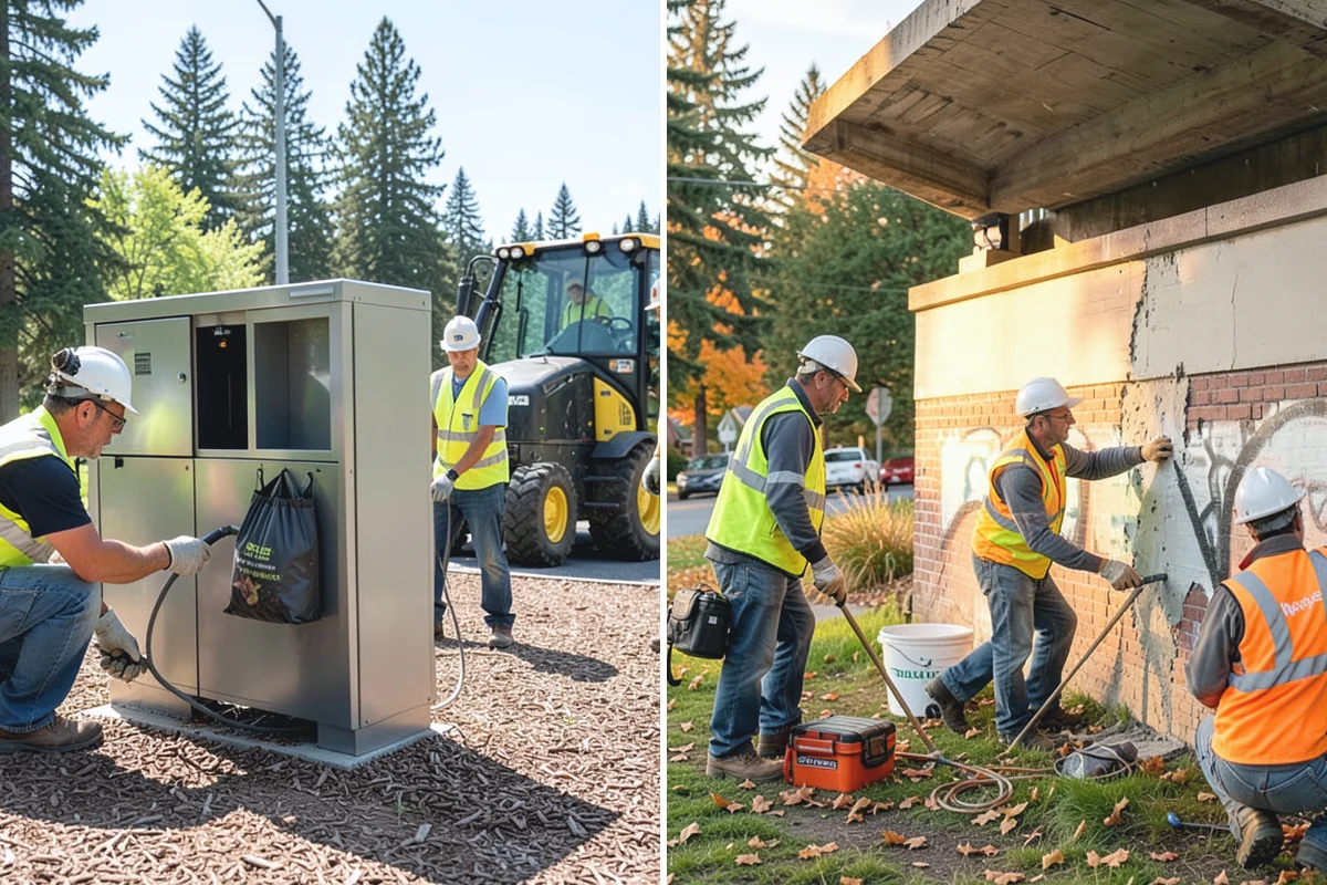 Trip Hazard Removal in Woodinville, King County, WA - Survey walkways and measure vertical displacements against ADA limits