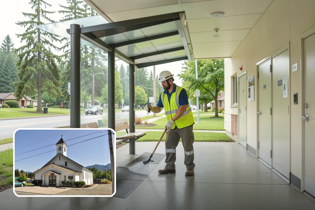Turf Edging in Concrete, Skagit County, WA - Sharp, professional definition at every hardscape edge