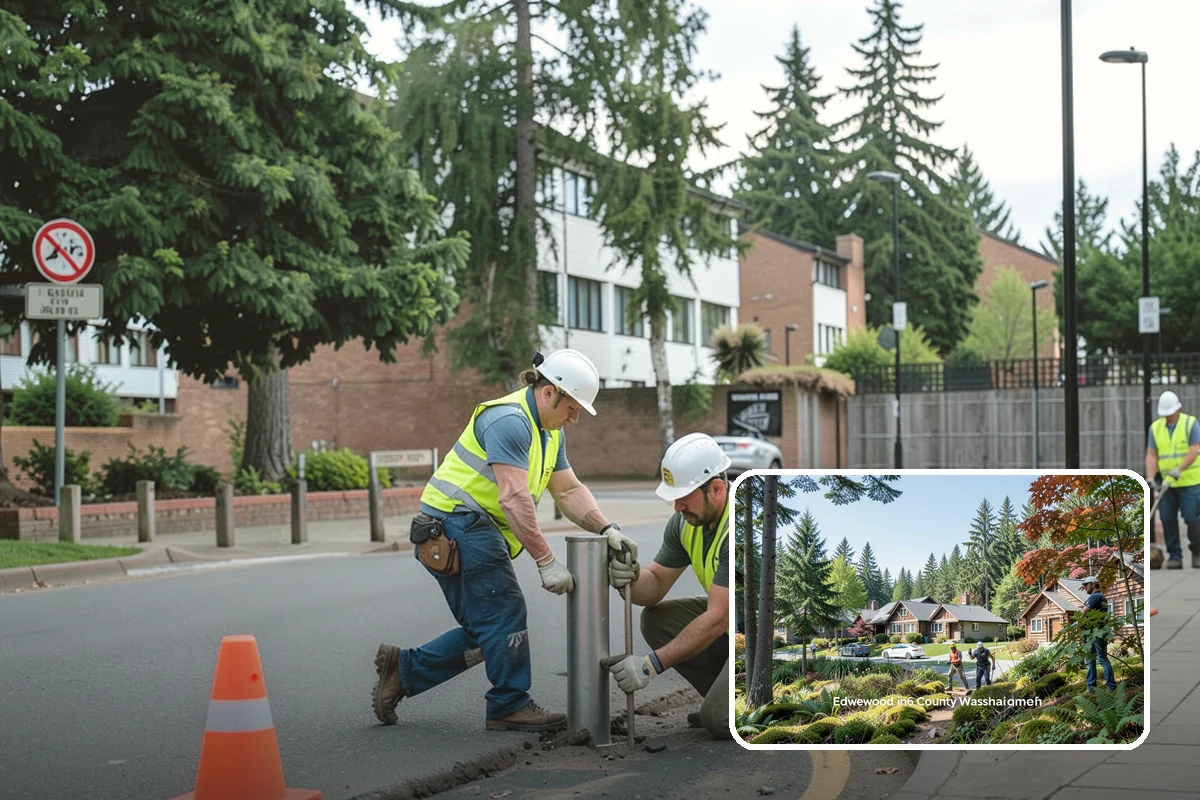 Turf Edging in Edgewood, Pierce County, WA - Sharp, professional definition at every hardscape edge