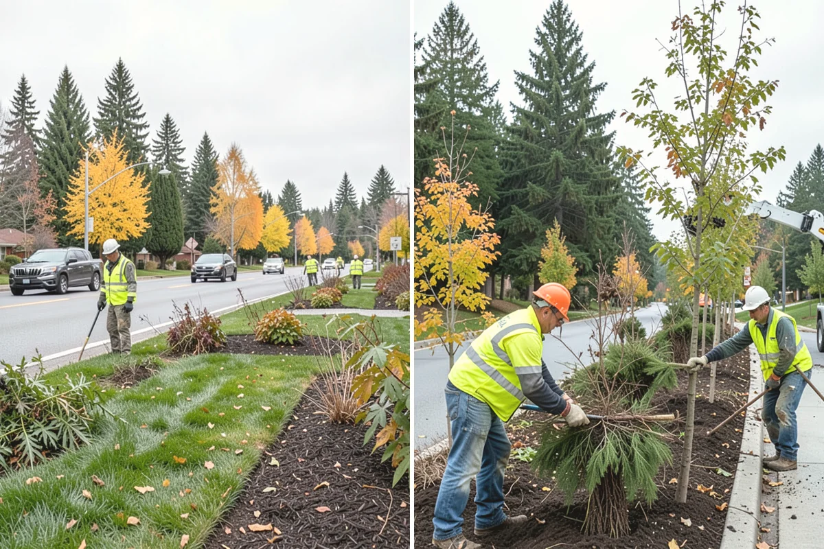 Turf Edging in Edgewood, Pierce County, WA - Identify all edges along walks, curbs, drives, and beds