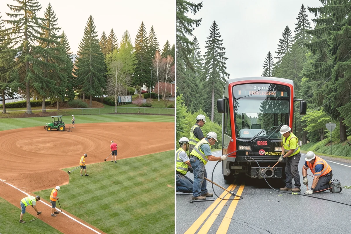 Turf Edging in Fife, Pierce County, WA - Identify all edges along walks, curbs, drives, and beds